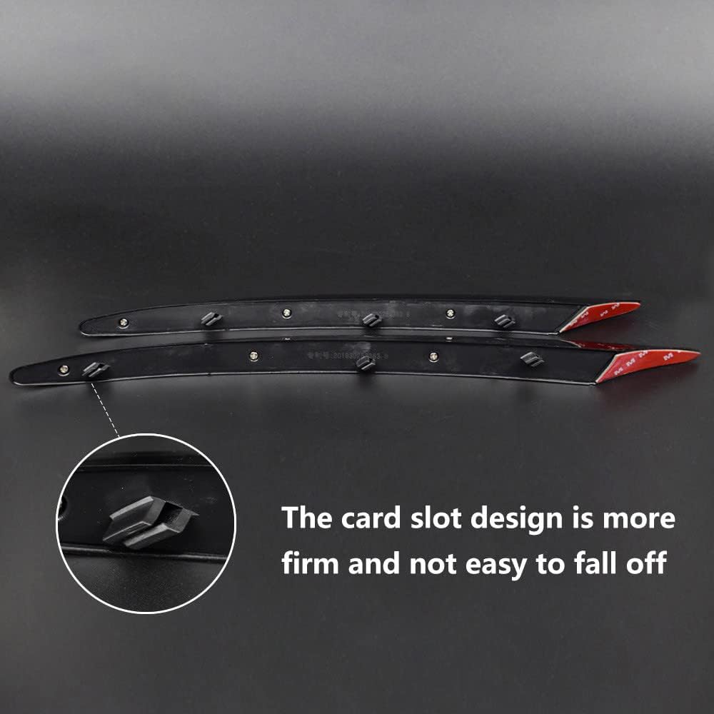 KUNGKIC Frontstossstange Kühlergrille Lip Splitter Spoiler Compatible with Mercedes Benz C Klasse W2