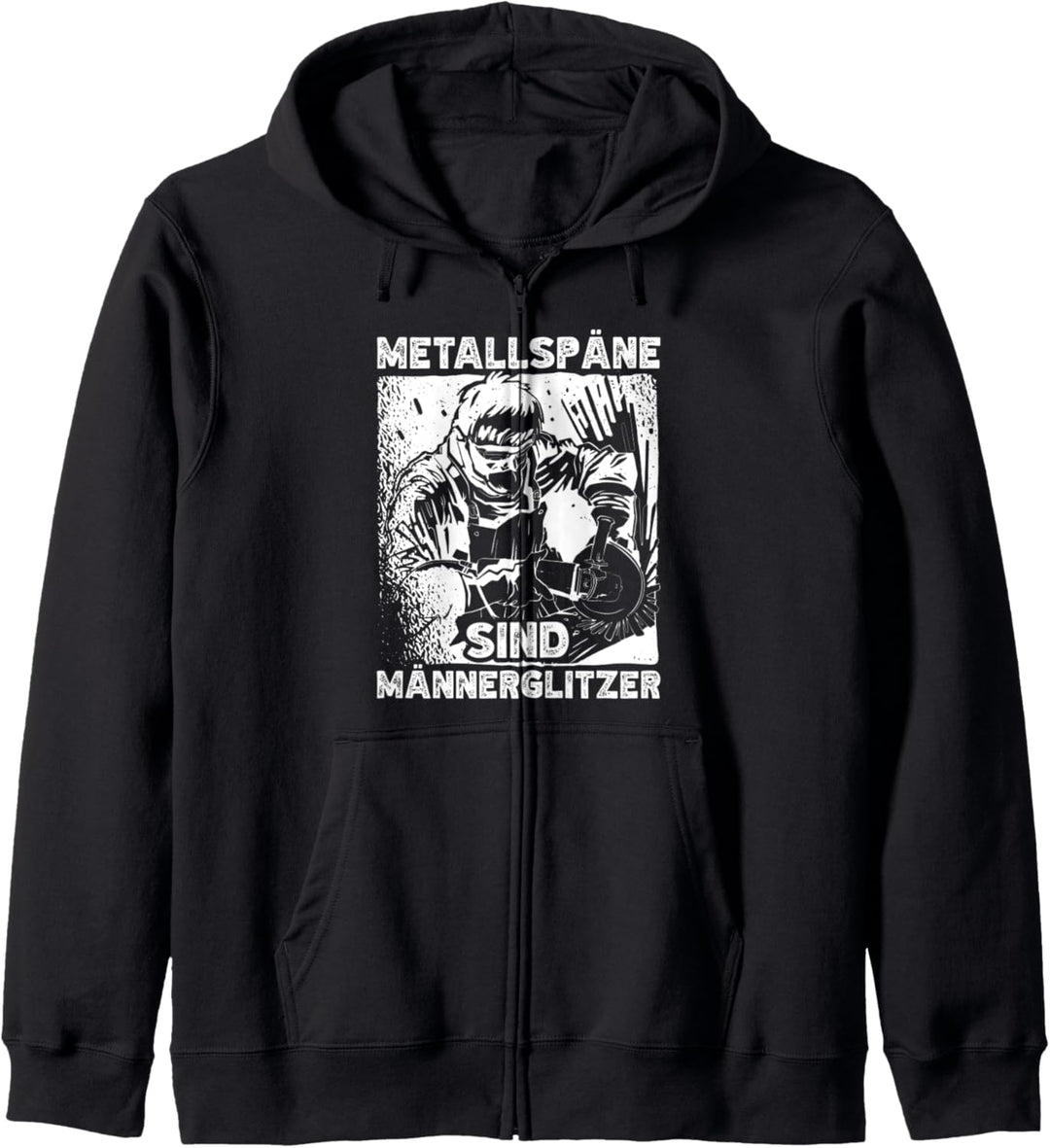 Metallspäne Sind Männerglitzer Metallbauer Schlosser Kapuzenjacke