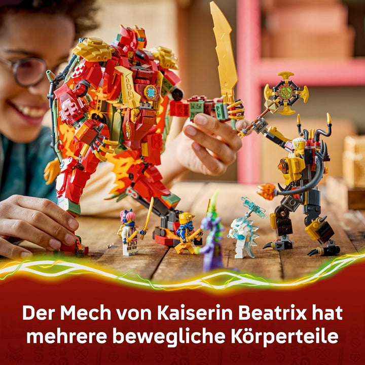 LEGO NINJAGO Wyldfyres Drachenmech - 2-in-1 Ninja-Actionfigur mit Mech von Kaiserin Beatrix und 6 Mi