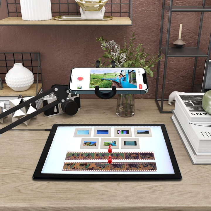 TCNEWCL Diascanner zum Digitalisieren, Film Dias-Scanner Tragbarer, 30 x 21 Zentimeter LED Lichtpane