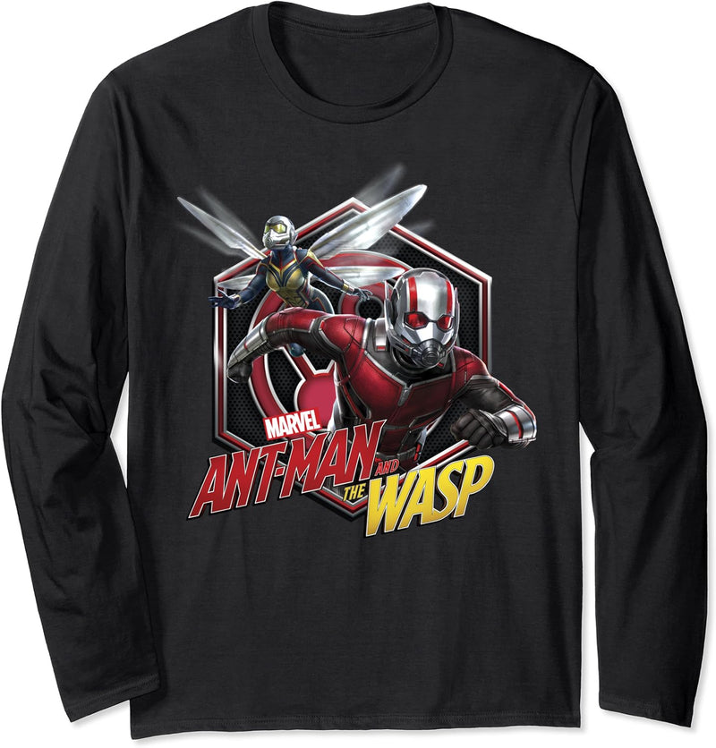 Marvel Ant-Man And The Wasp Hexagon Portrait Langarmshirt