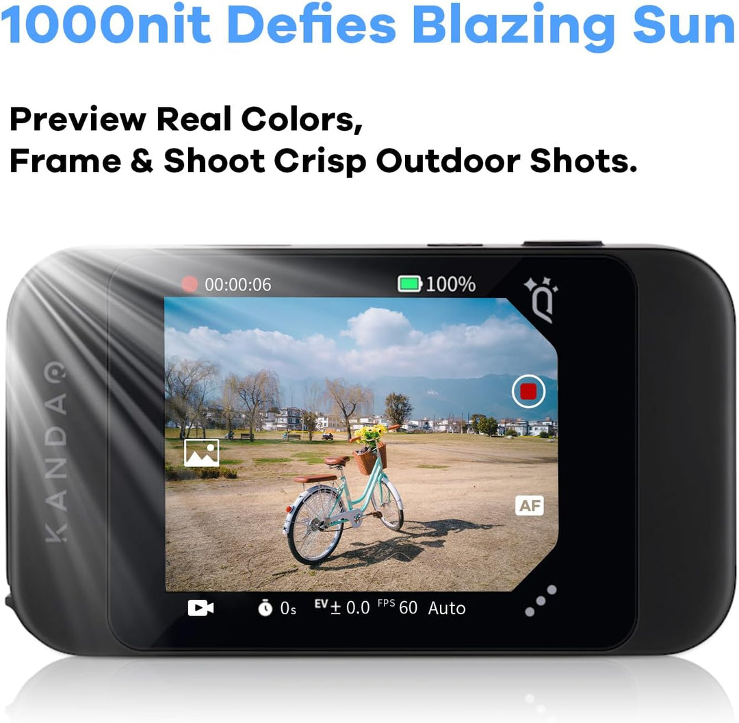 KanDao 3D Sofortbildkamera, 4K 60fps Capture Stereoskopische Kamera, 6,5 cm Touchscreen, IMU Bildsta