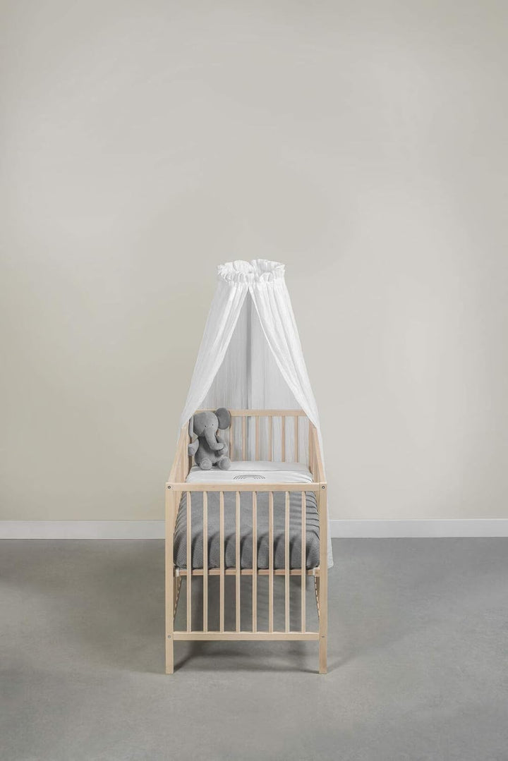 Jollein - Betthimmel Vintage White 155cm - Rosa Baldachin für Babys & Kinder - Himmel für Babybetten