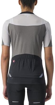 CASTELLI Damen Gradient Color Block Jersey T-Shirt M Gunmetalgrau/Silbergrau, M Gunmetalgrau/Silberg