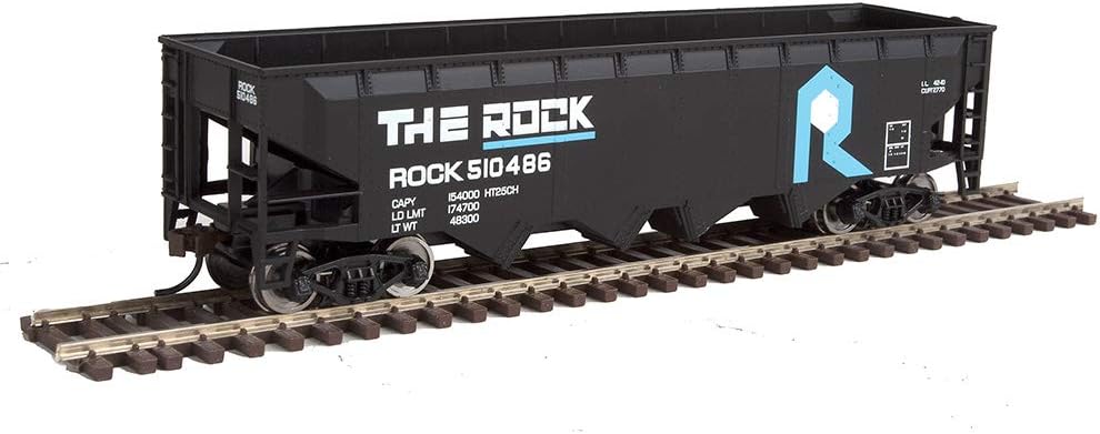 Walthers Spur H0 Offset Hopper Rock Island; H0; Grau; Modellbahn; Modell-Fahrzeug-Spur; Toy; 1:87