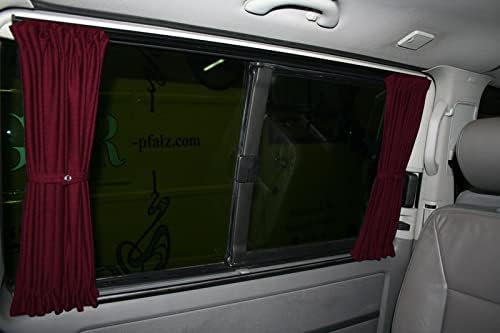 BREMER SITZBEZÜGE Mass Gardinen Vorhänge Sonnenschutz kompatibel mit VW T5 T6 T6.1 Caravelle Langer