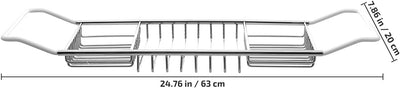 Angoily Badewannenablage Handyhalterung Erweiterbares Badregal - - Tablett Nicht- - Verstellbares Ba