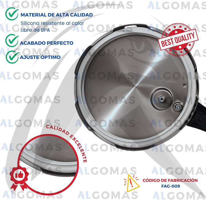 ALGOMAS® Express Fagor Topfdichtung | Ø 22 cm - Naturkautschuk | von Hand entformt | Express-Topf Fa