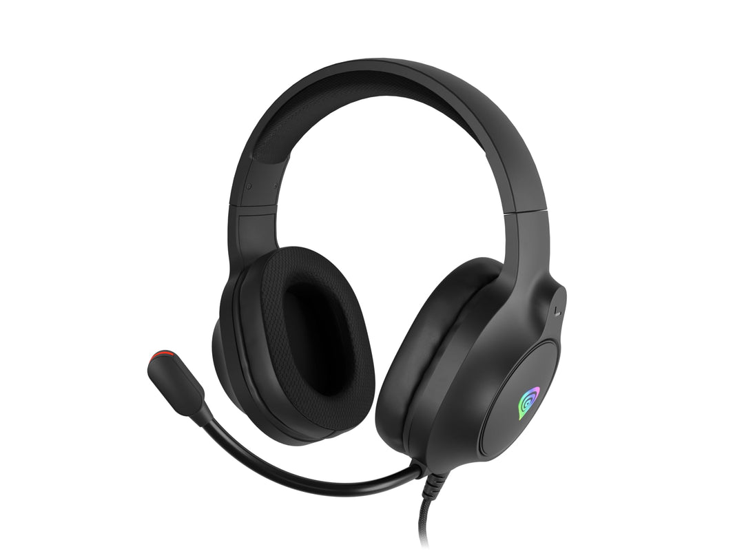 Genesis Neon 213 RGB Gaming Headset, Over-Ear Kopfhörer mit Mikrofon, 50mm Treiber, LED Beleuchtung,