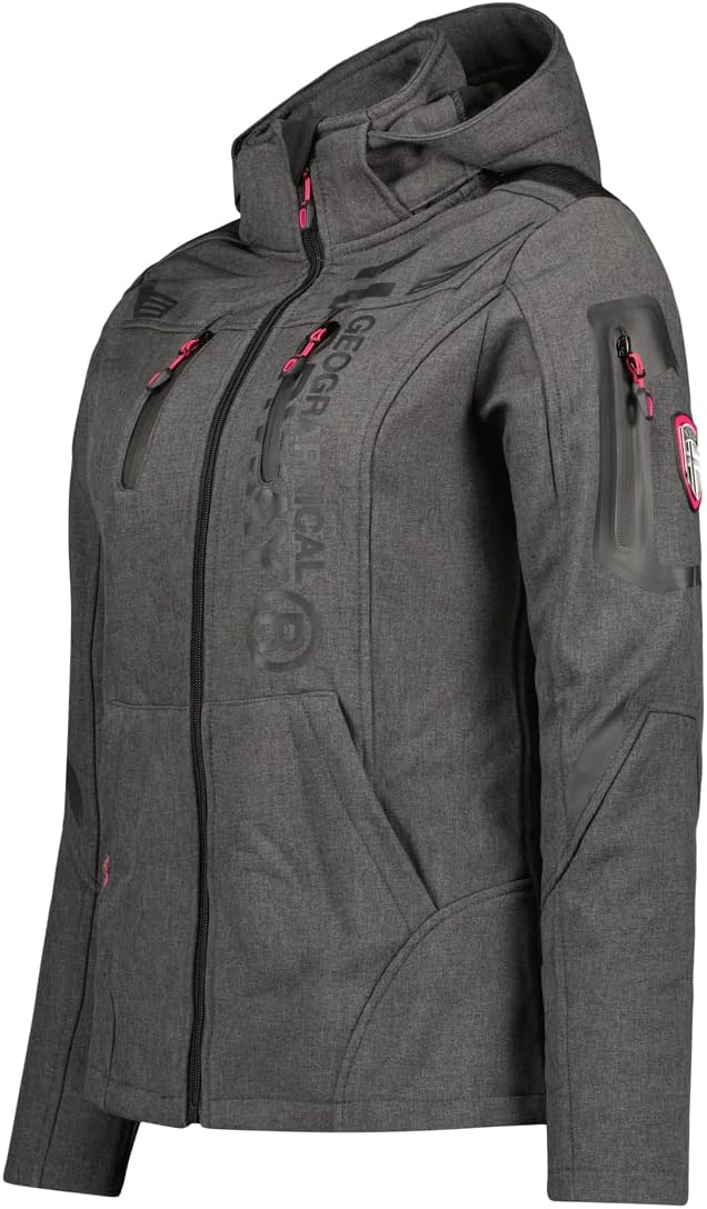 Geographical Norway TRUFFE LADY - Damen-Softshell-Jacke S Dark Grey, S Dark Grey