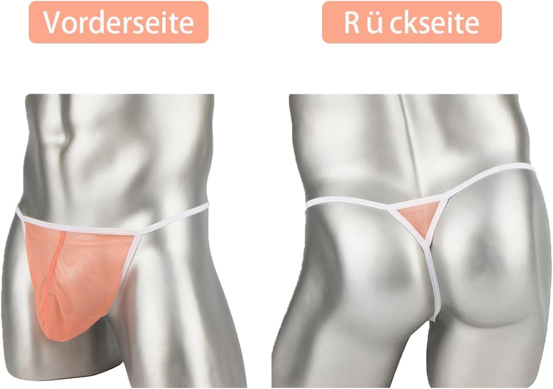 YAHWULAI Niedrige Taille Herren-String, Weich und Bequem,Leicht & Dehnbar XL 3 Pack:multi 01, XL 3 P