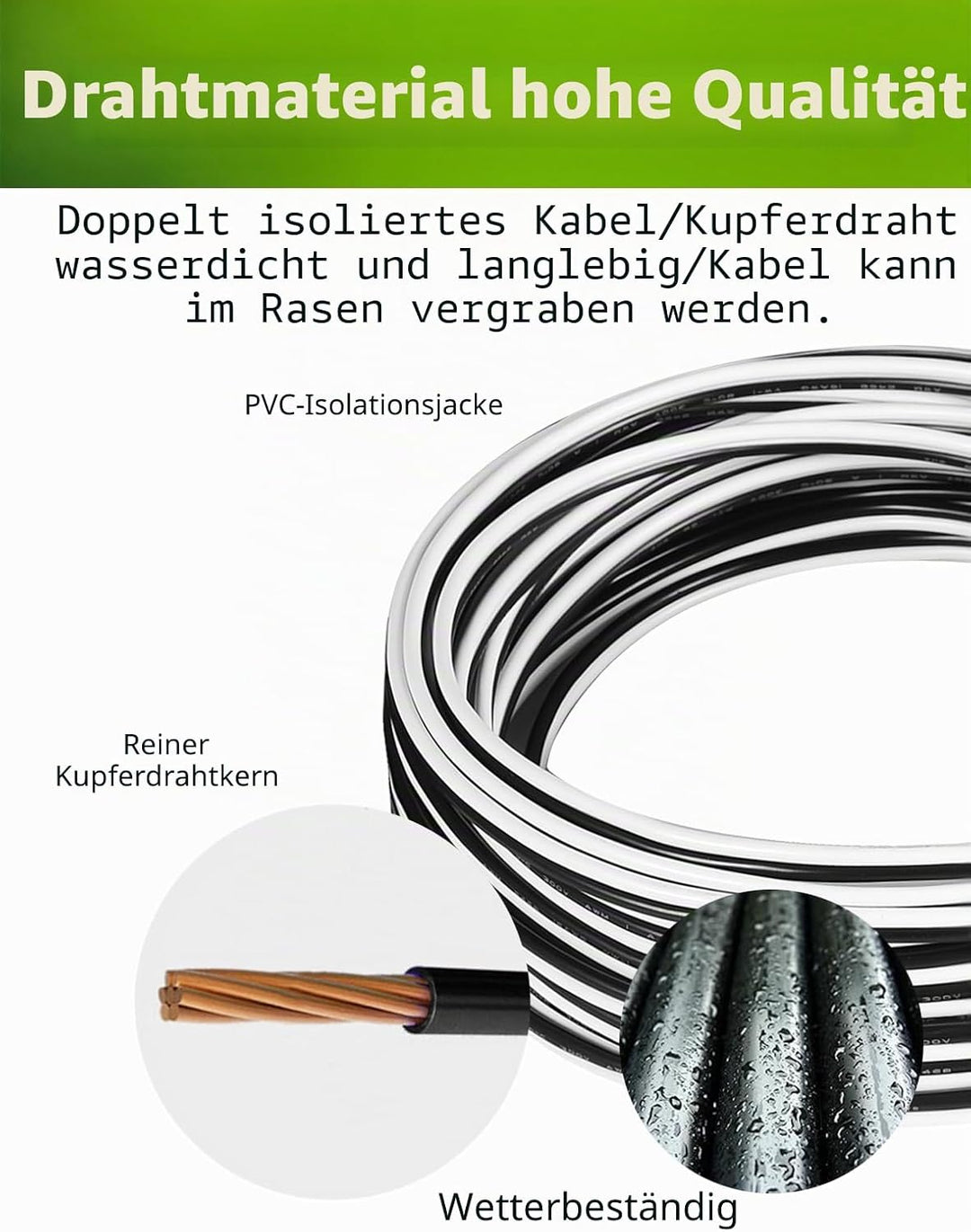 Lonnky Ersatz Niederspannungskabel Transformator Kabel für Husqvarna Automower 105, 115H, 310, 315,