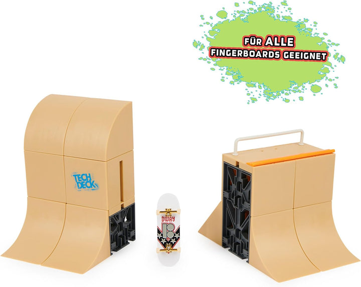 Tech Deck, Danny Way Mega Half Pipe X-Connect Park Creator, anpassbares Rampenset mit besonderem Pla