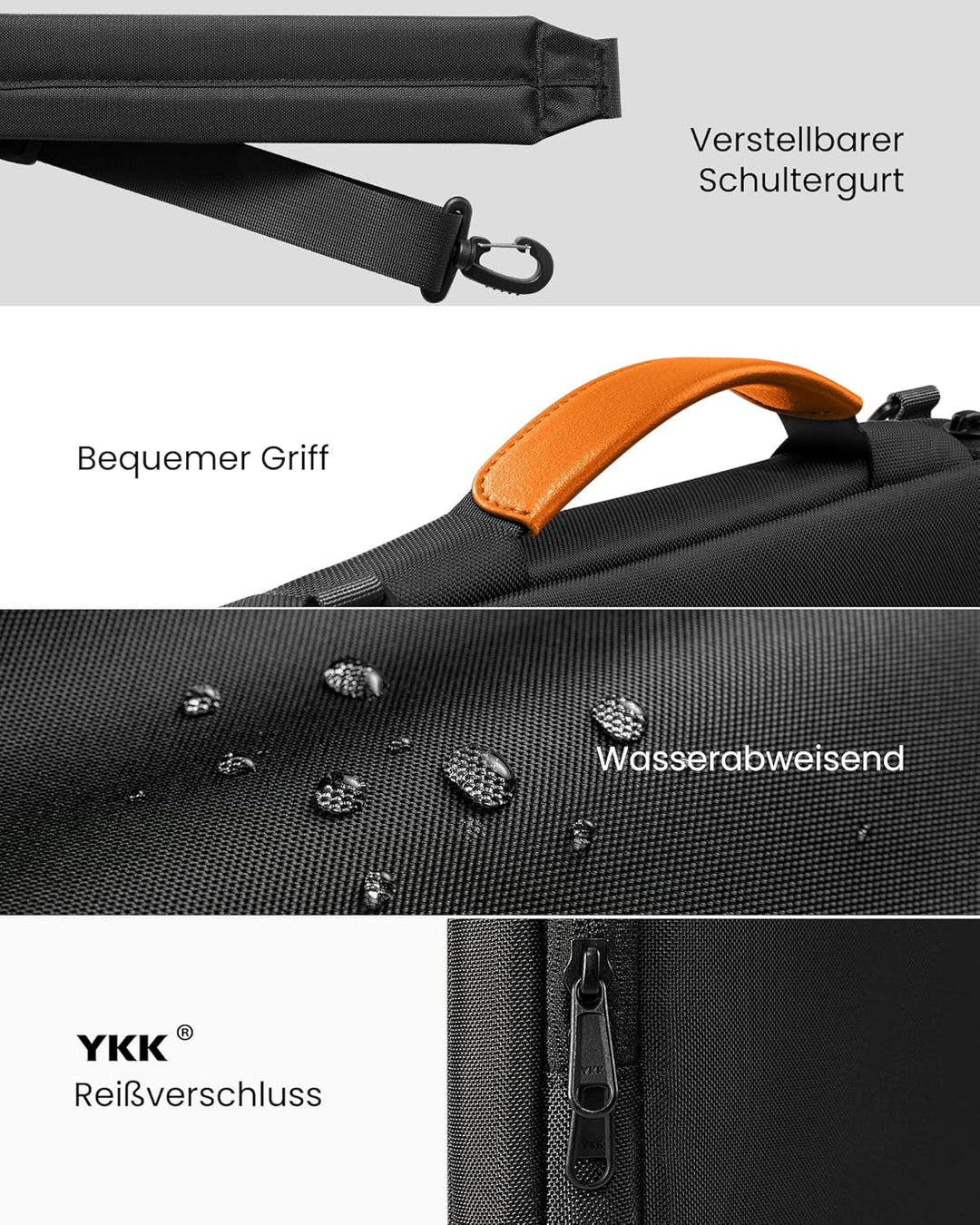 tomtoc 360° Laptop Tasche Hülle für 15,6 Zoll Acer Aspire 5/Nitro 5, 15.6 Lenovo IdeaPad, HP Pavilio