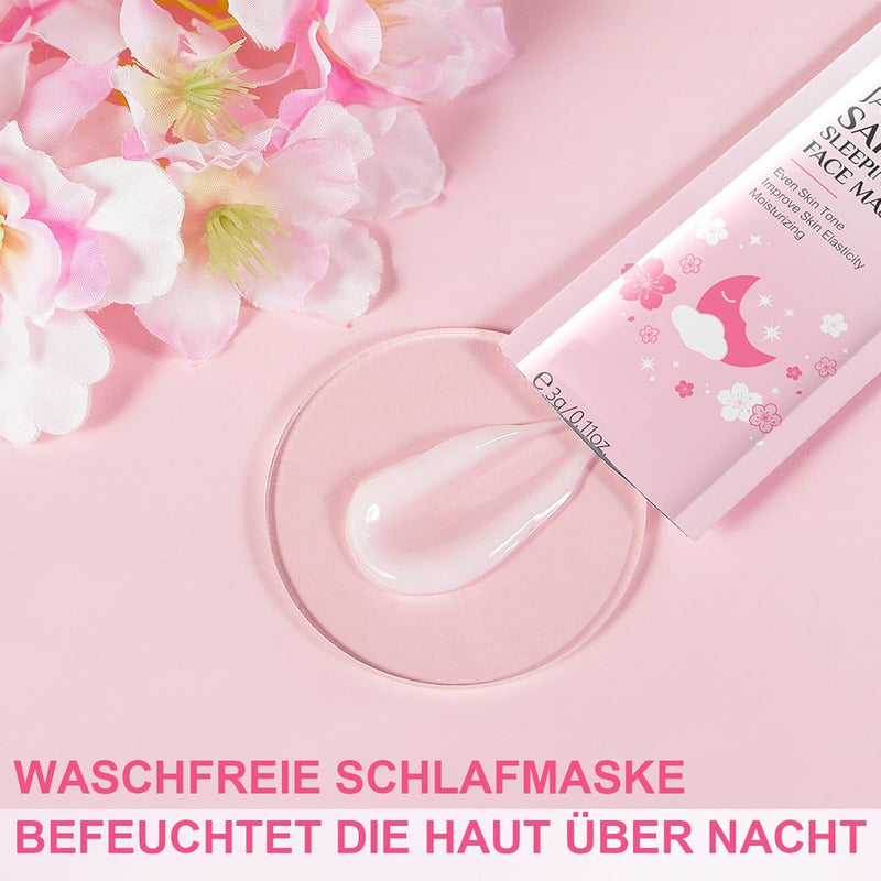 Hautpflege Set für Teenager-Mädchen, Japan Sakura Skincare Set, Anti-aging Gesichtspflege Set, Tägli