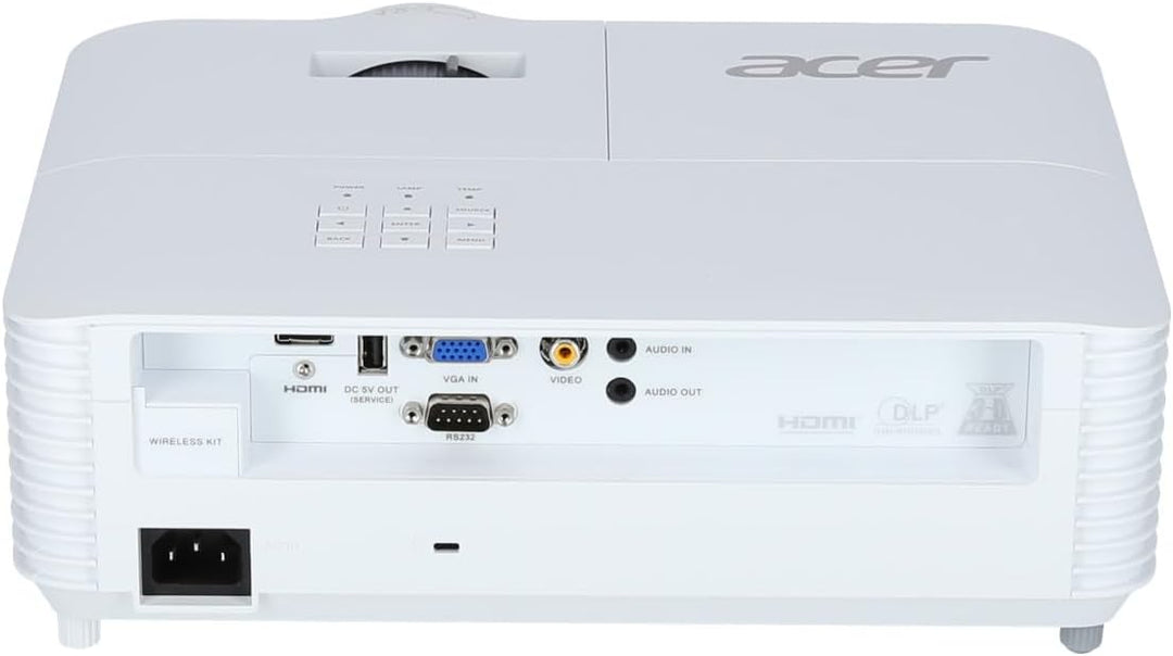 Acer H5386BDi DLP Beamer (HD Ready (1.280 x 720 Pixel) 4.500 ANSI Lumen, 20.000:1 Kontrast, 3D, Keys