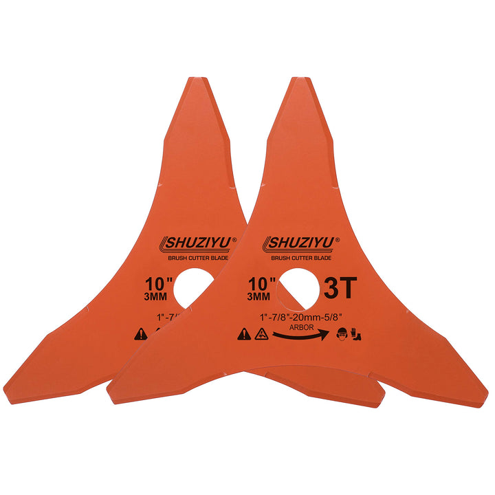 LSHUZIYU 255MMx3MM-3T, 2 Stück, 25.4mm Dorn mit Adapter 22.23-20-16mm, Freischneiderklinge, Freischn
