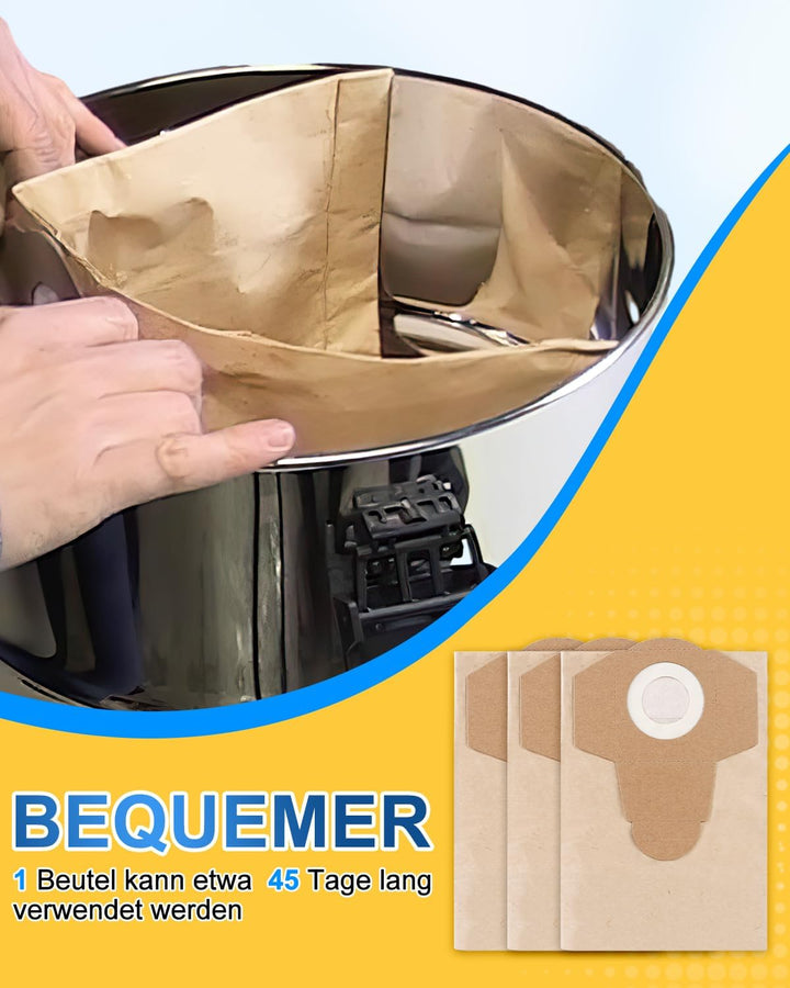 KEEPOW Schmutzfangsack 20L Staubsaugerbeutel für Einhell Nass-Trockensauger, StaubsaugerBeutel für E