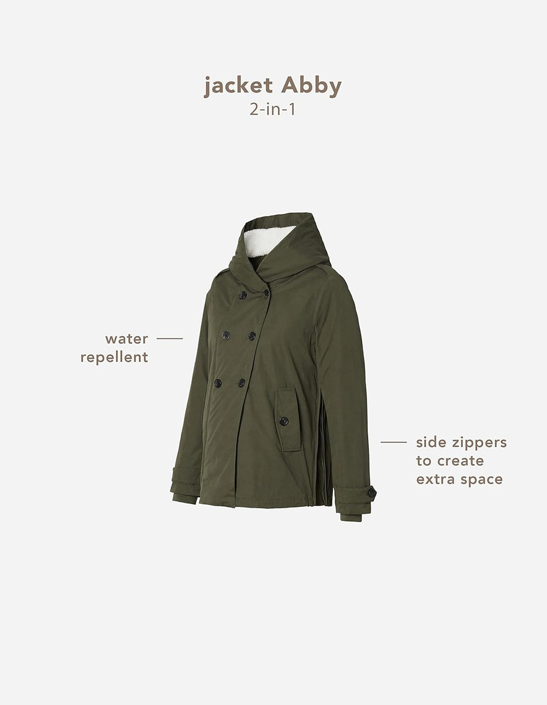 Noppies Damen Jacke 34 Olive - P627, 34 Olive - P627