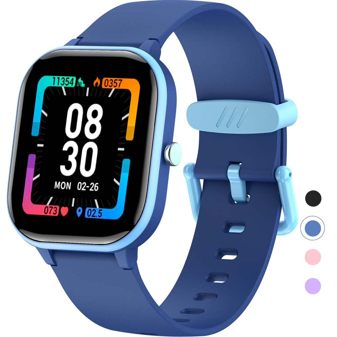 HENGTO Fitness Tracker für Kinder, IP68 wasserdichter Aktivitäts Tracker, Schrittzähler, Herzfrequen