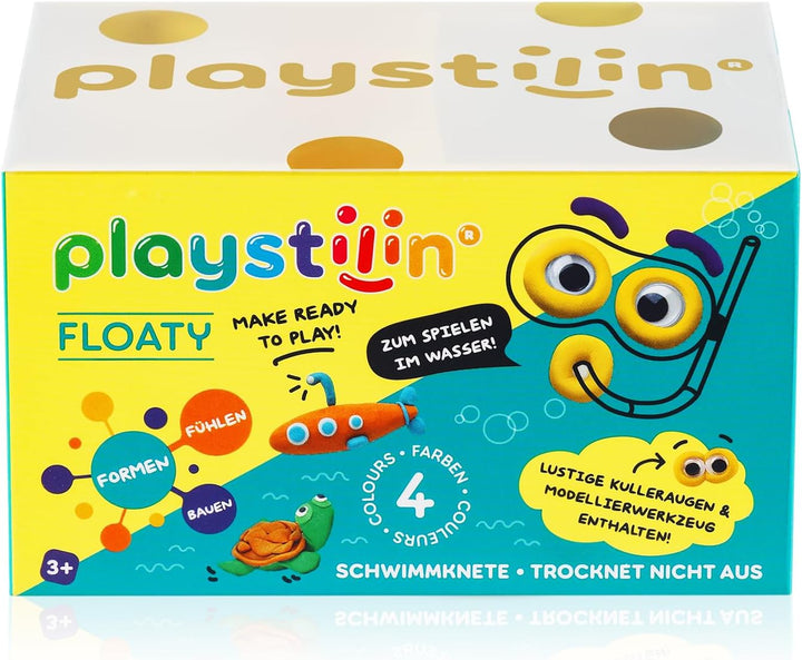 Playstilin Floaty - Original Schwimmknete, im Wasser spielbare, vegane Kinderknete, kreatives Plasti