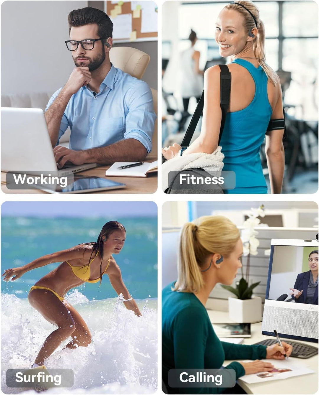 SANOTO Kopfhörer Schwimmen, In Ear Kopfhörer Bluetooth 5.4, IPX8 Unterwasser Kopfhörer Schwimen 8G M