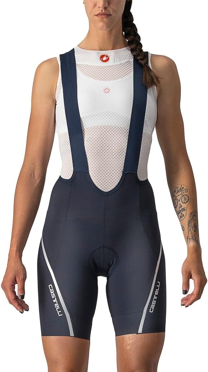 CASTELLI Damen Very Fast 3 Bib Shorts Shorts XS Saviles Blau/Silber, XS Saviles Blau/Silber