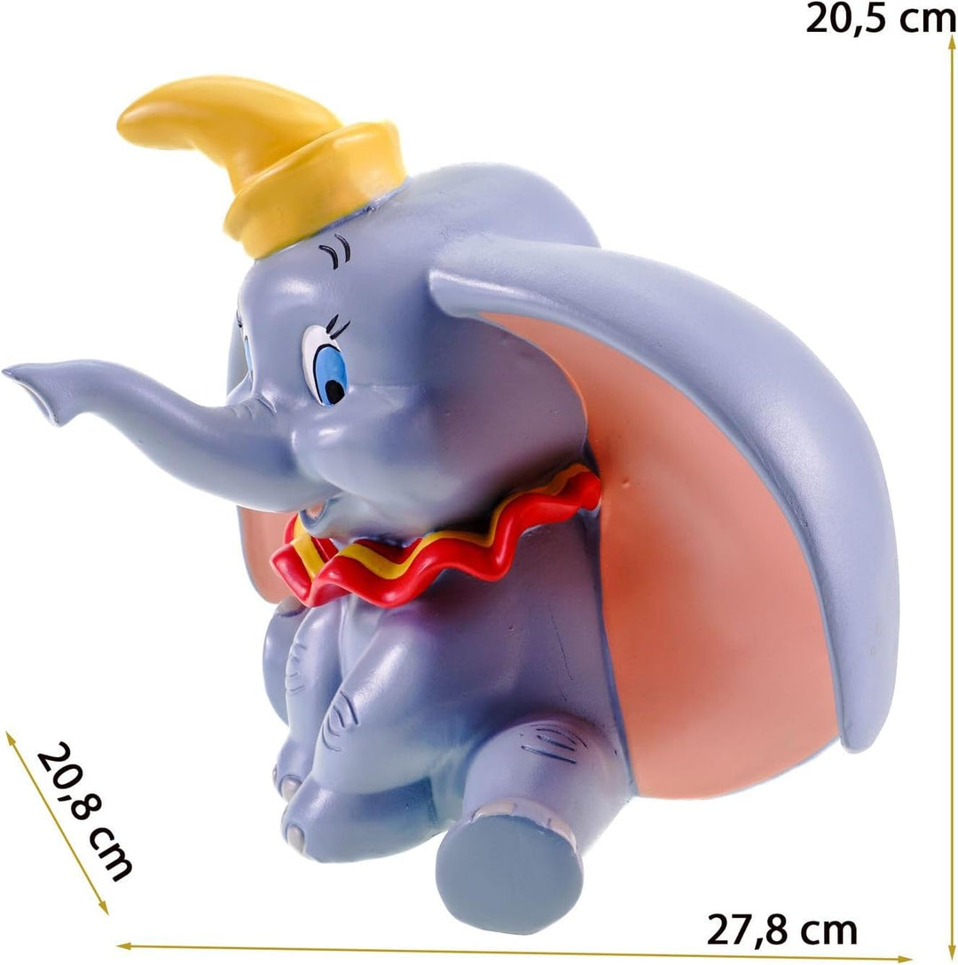Gartenfigur Dumbo - Disney's bezaubernder Elefant für dein Zuhause aus Polyresin - Mehrfarbige Deko-