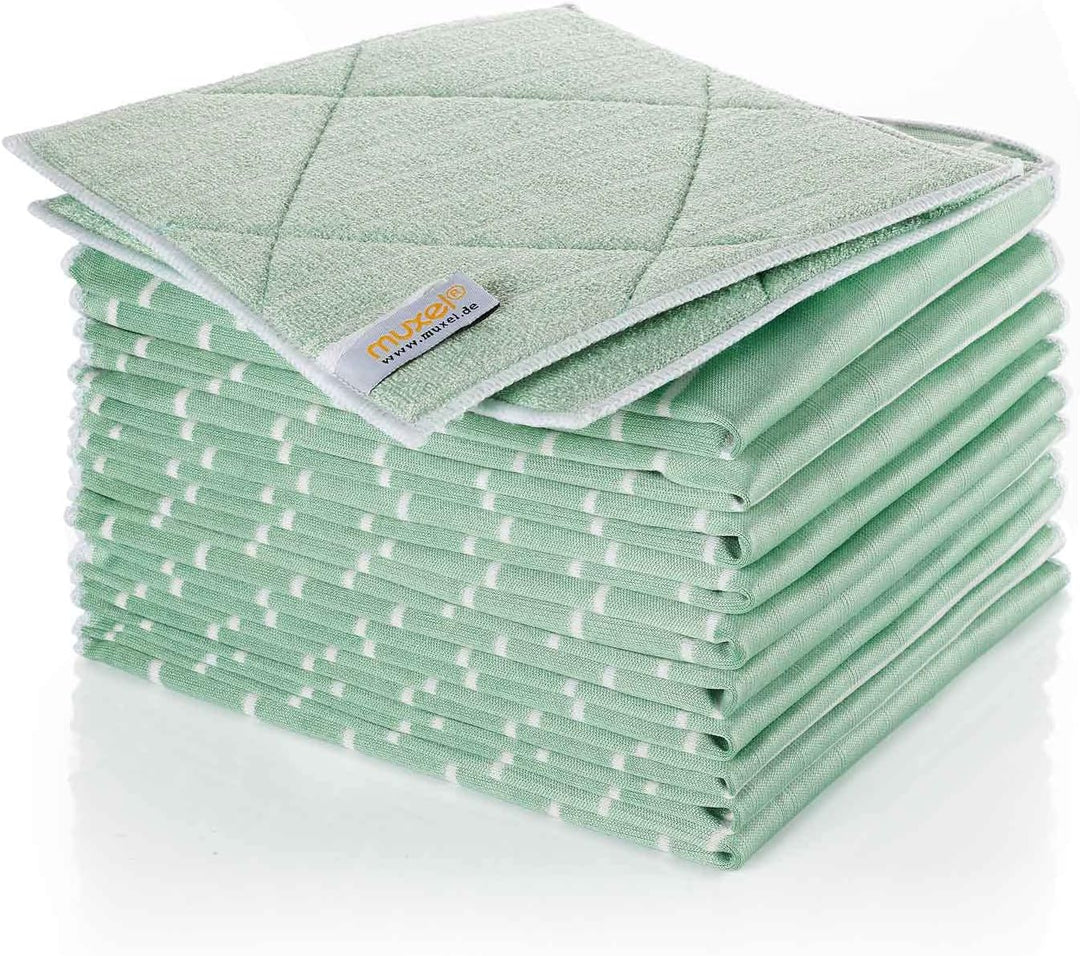 Muxel Bambus-Reinigung-Tuch, 12-er Set