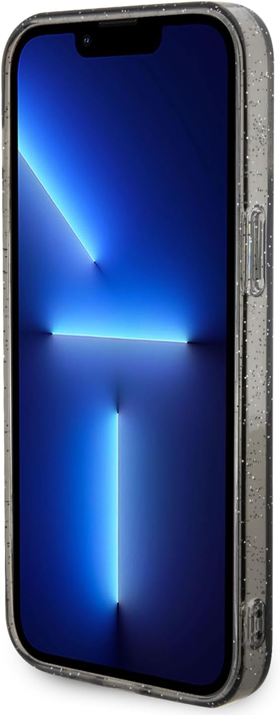 CG MOBILE Karl Lagerfeld Magfit Glitzer Hülle für iPhone 15 Pro Max (Schwarz), Schwarz
