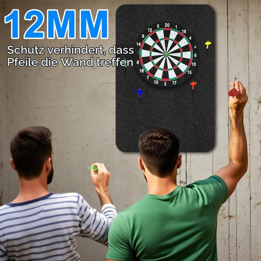 Dartboard Wandschutz, Selbstklebende Dartscheiben Umrandung, Dartboard-Rückseite- Gespleisster Rand