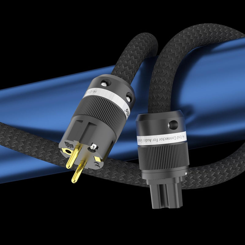 Monosaudio P903 HiFi Buchse Netzkabel 2.5Sq 1M Kupfer Abschirmung Kaltgerätekabel 2 polig Hi-End OFC