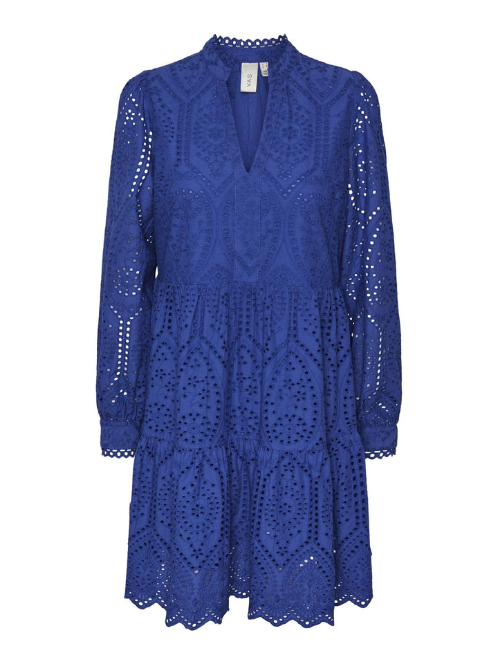 YAS Damen Yasholi Ls S. Noos Short Dresses XS Deep Ultramarine, XS Deep Ultramarine