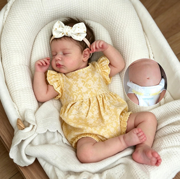 Zero pam Reborn Baby Vollsilikon Lebensecht-48CM Silikon Baby Babypuppen Wie Echt, Echte Babypuppe,