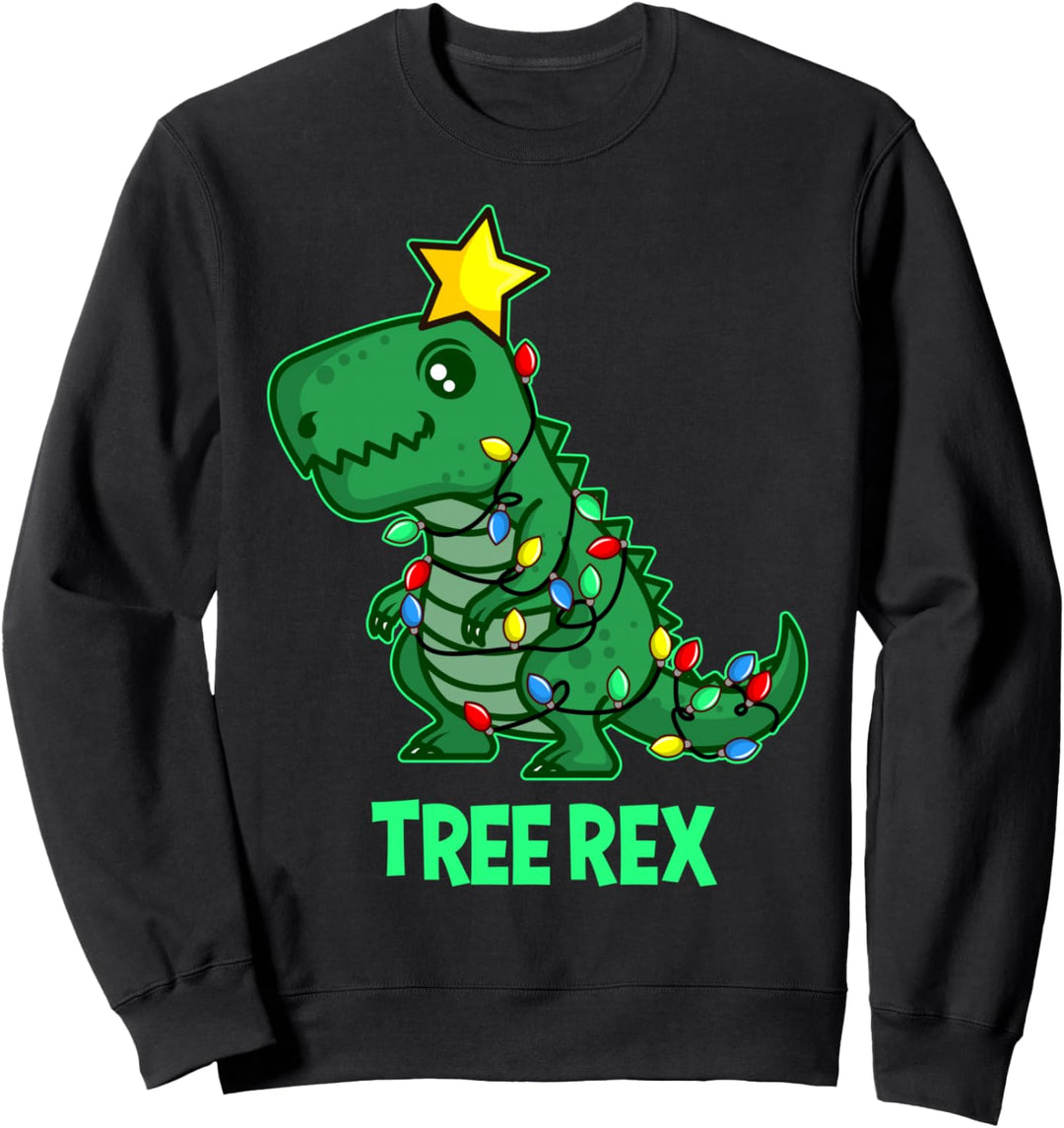 Ugly Christmas Sweater T REX Weihnachten Geschenk TREE REX Sweatshirt