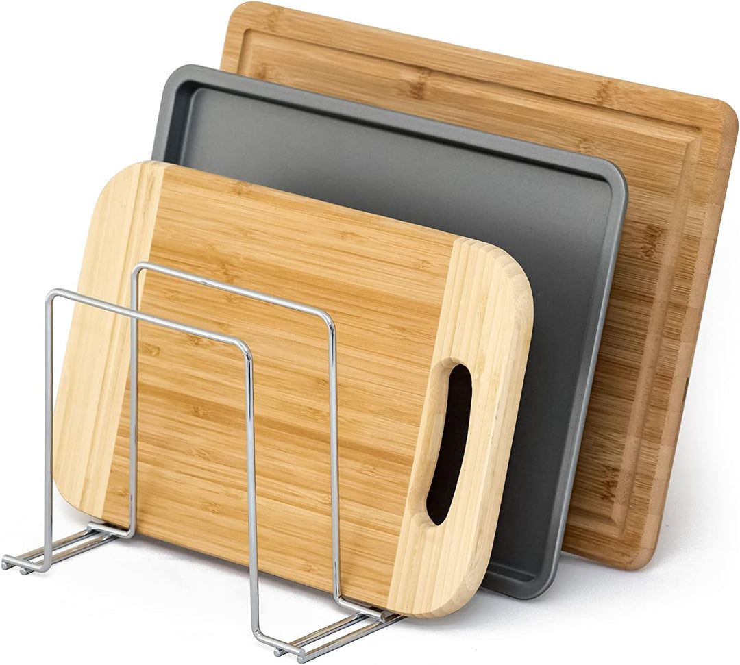simplywire – Backblech- und Schneidebrett-Gestell – Pfannenaufbewahrung – Küchenschrank-Organizer –