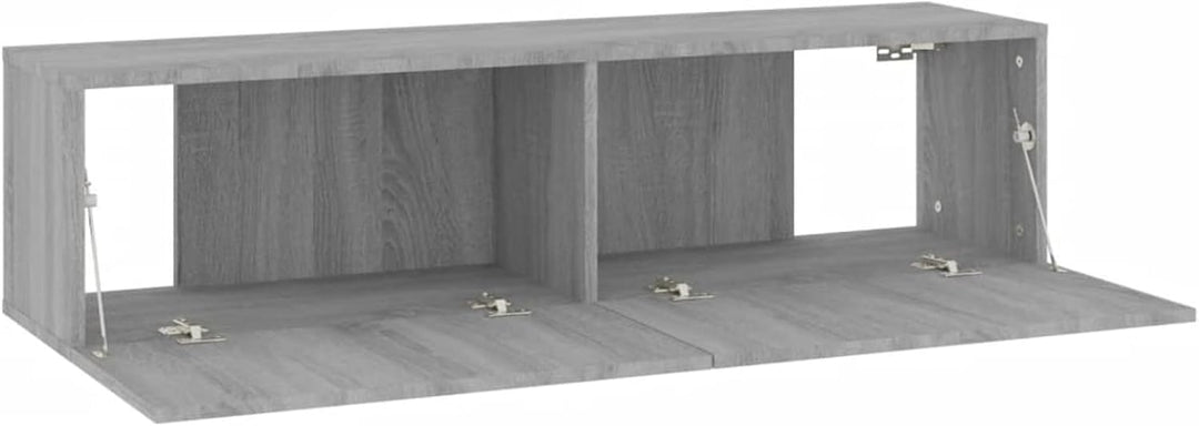 Festnight TV Wandboard Hängend Grau Sonoma TV-Wandschrank Lowboard Hangend Hängeschränke Hänge TV Bo