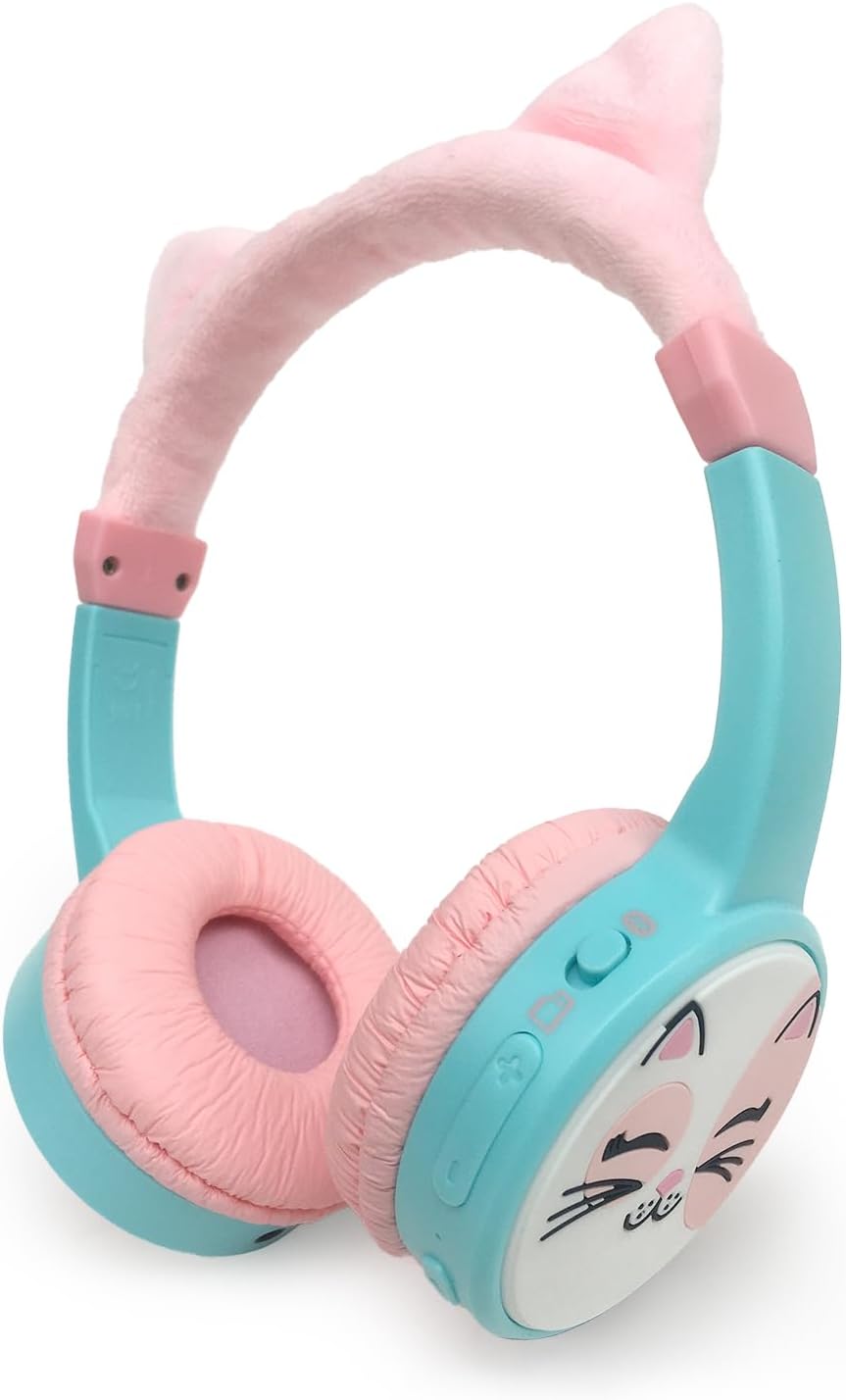 Bluetooth Kopfhörer Kinder, Dinosaurier Kinder Kopfhörer mit Kabel, Mikrofon, 85dB Lautstärkebegrenz