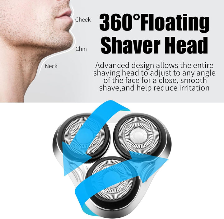 Universeller rotierender Ersatz-Rasierkopf, kompatibel mit der Remington Shaver-Serie, für R3, R4, R