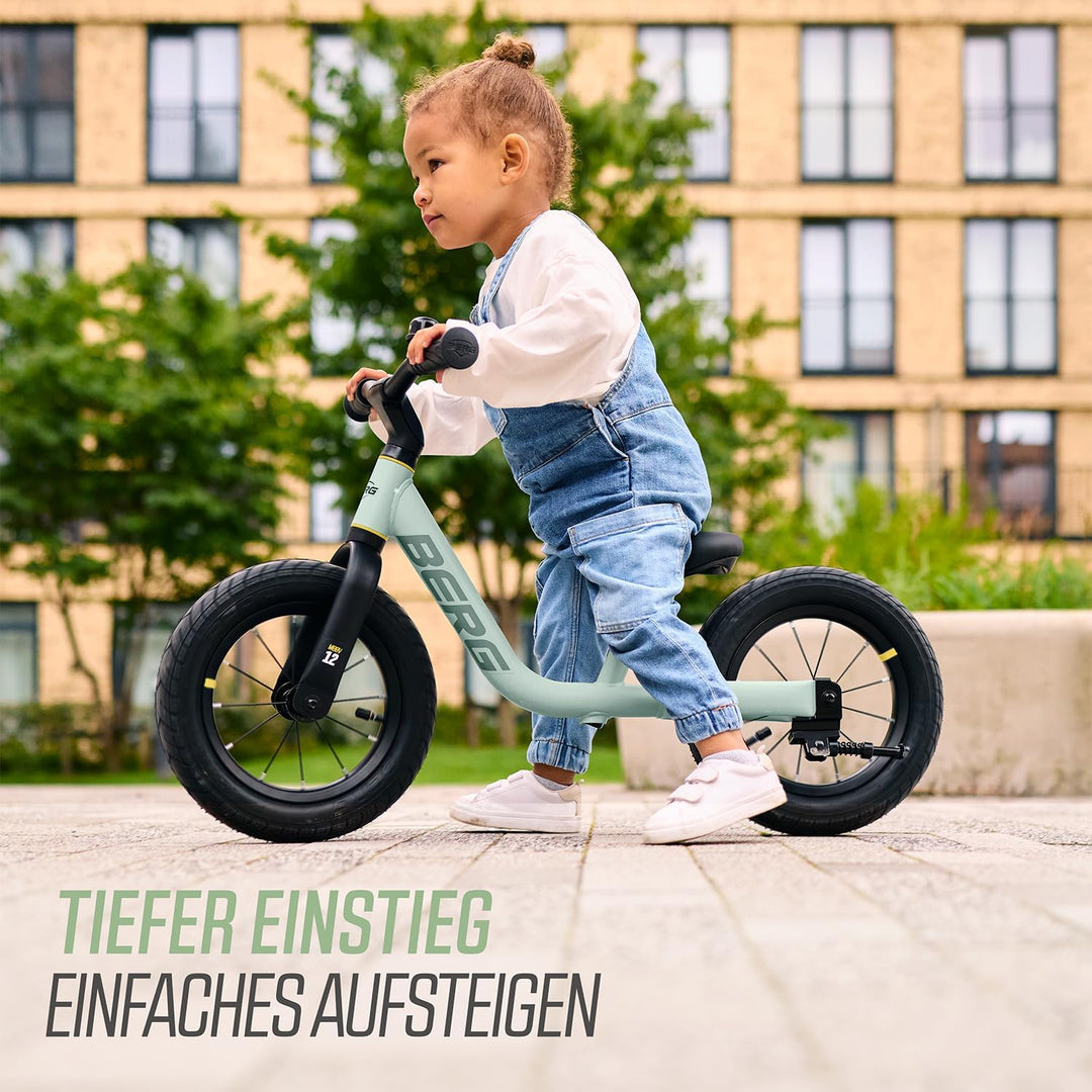 BERG MOOV 12 Laufrad | ab 2,5 Jahre | 12 Zoll | Lauflernrad bis 30 kg mit Luftreifen | Lenkrad und S