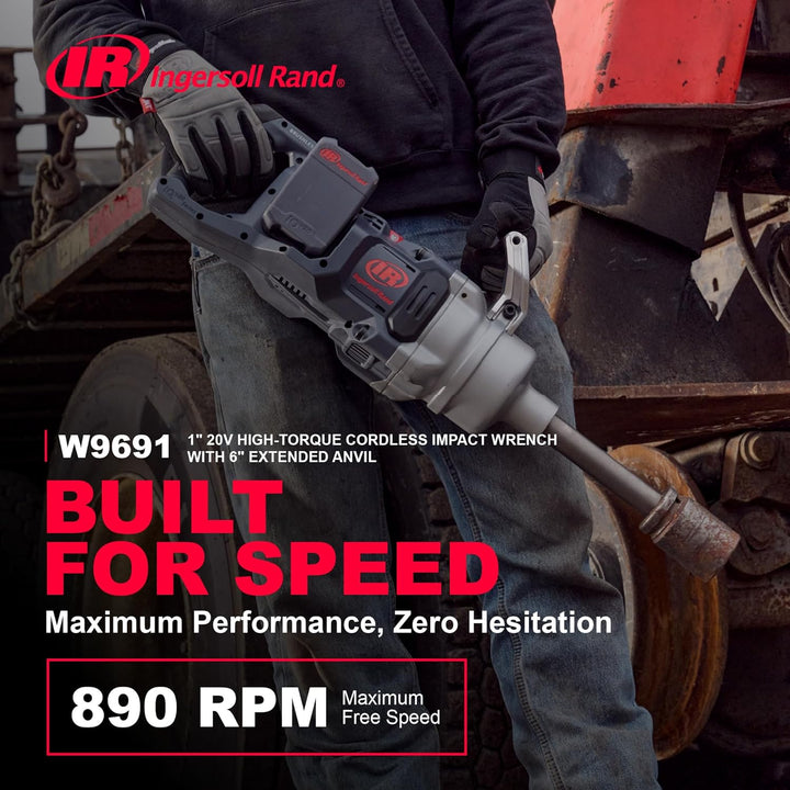 Ingersoll Rand W9691-1" 20V Schlagschrauber für schwere Arbeiten, Schwerlast Schlagschrauber mit lan