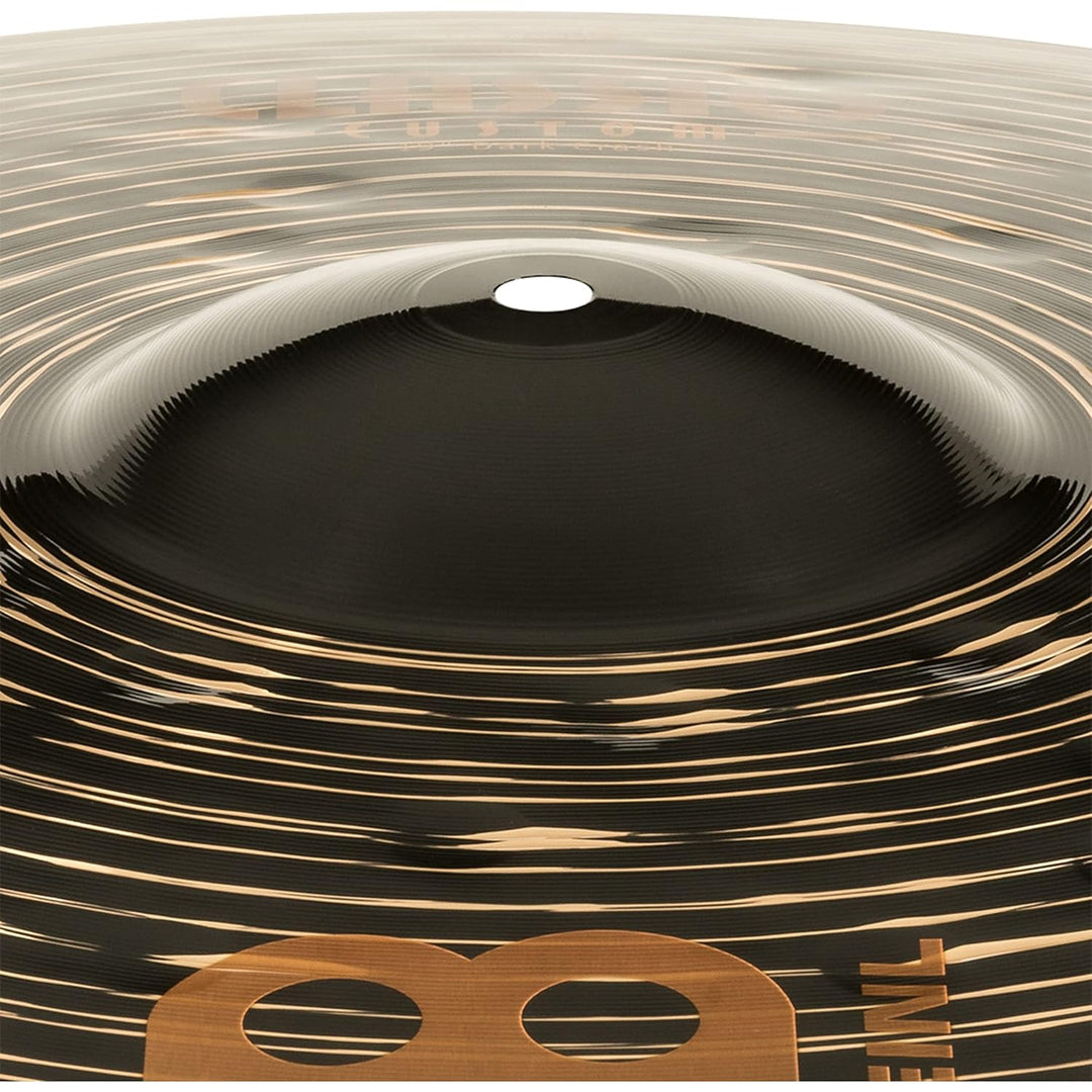 Meinl Classics Custom Dark 19 Zoll Crash (Video) Schlagzeug Becken (48,26cm) B12 Bronze, Dunkles Fin