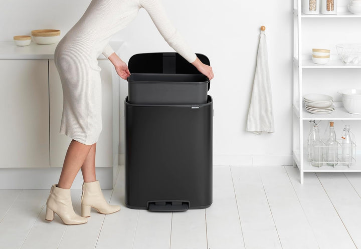 Brabantia Bo Treteimer, 60L 1 Inneneimer (60L) Matt Black, 1 Inneneimer (60L) Matt Black