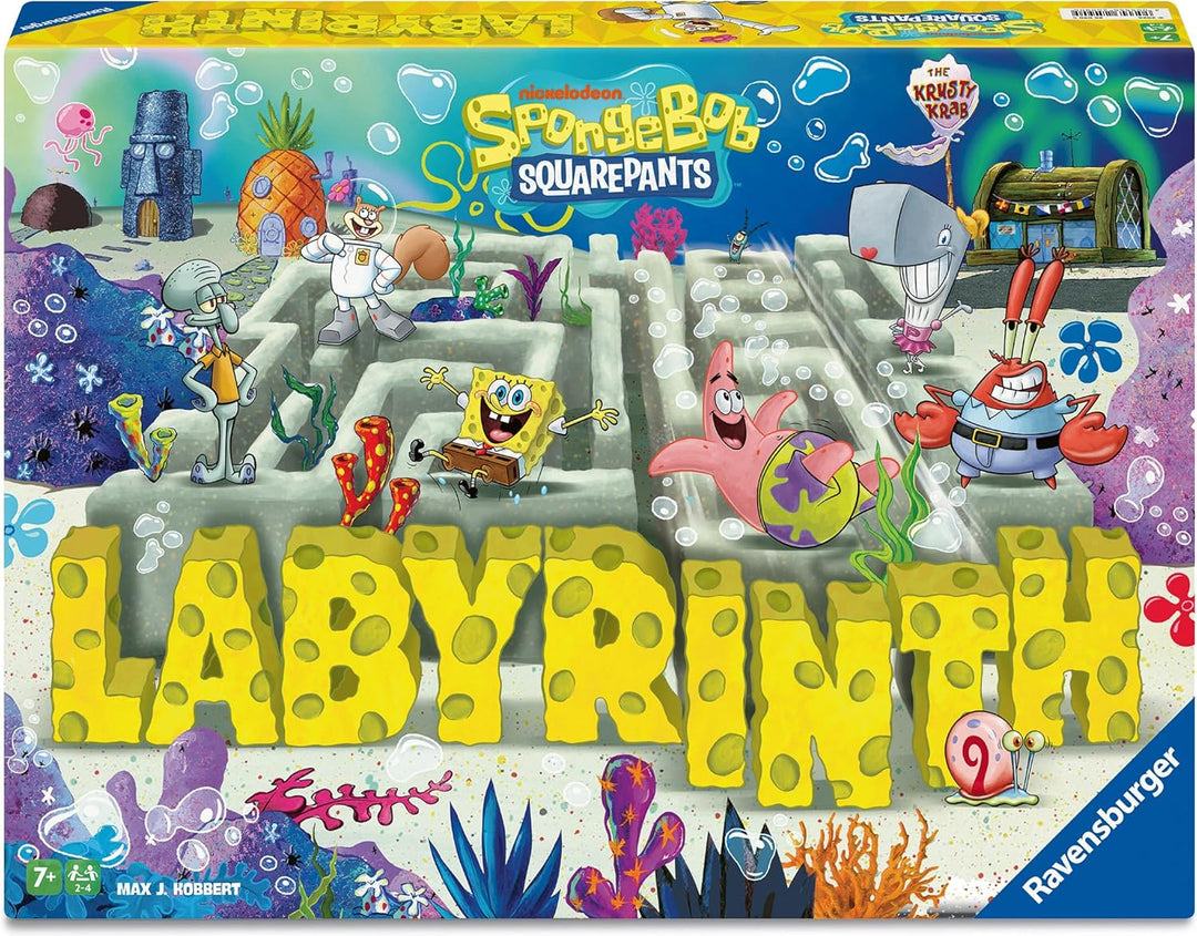 Ravensburger Spiele 25090 - Spongebob Schwammkopf Labyrinth - Der Spieleklassiker im Look der Serie