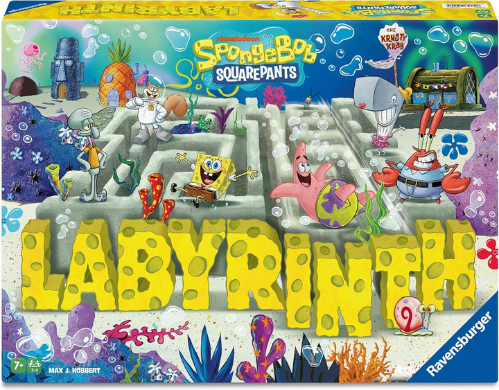 Ravensburger Spiele 25090 - Spongebob Schwammkopf Labyrinth - Der Spieleklassiker im Look der Serie