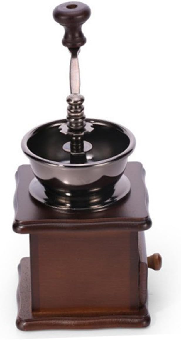 PRETYZOOM Manuelle Kaffeemühle Aus Kiefernholz Hand Kaffeemühle Mit Einstellbarem Mahlgrad Bohnenmüh