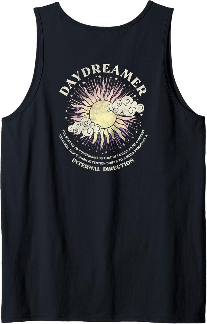 Daydreamer Sun Burst Front Back Design Tank Top
