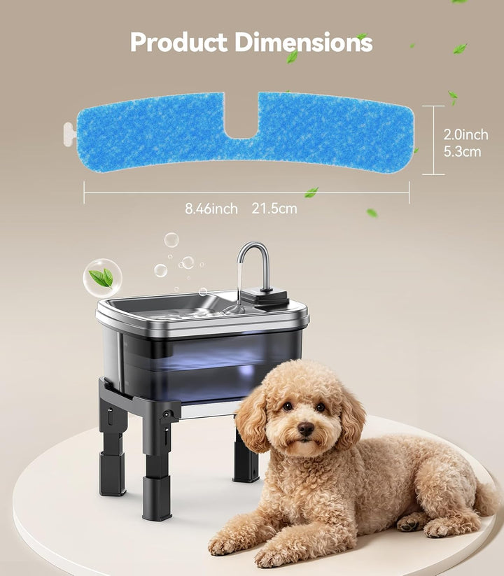 10 Pack Filter & 10 Pack Schwämme Filterersatz für Katzentrinkbrunnen, Katzentrinkbrunnenfilter für