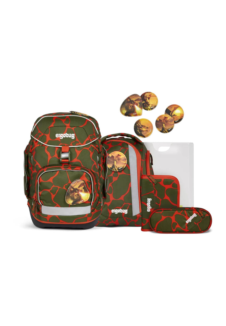 ergobag Pack Set ergonomischer Schulrucksack flexibel 6-teilig Set 1. Klasse Grundschule für Mädchen