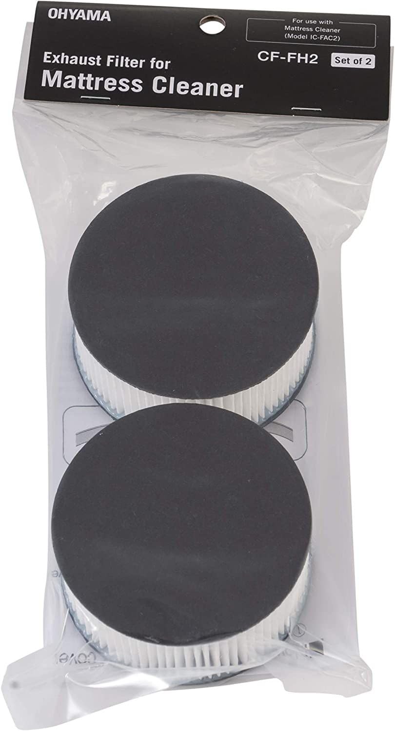 Iris Ohyama, 2er-Set Abluftfilter für Milbensauger, Beseitigt 95% der Partikel von 0,3?m, Milben, Al